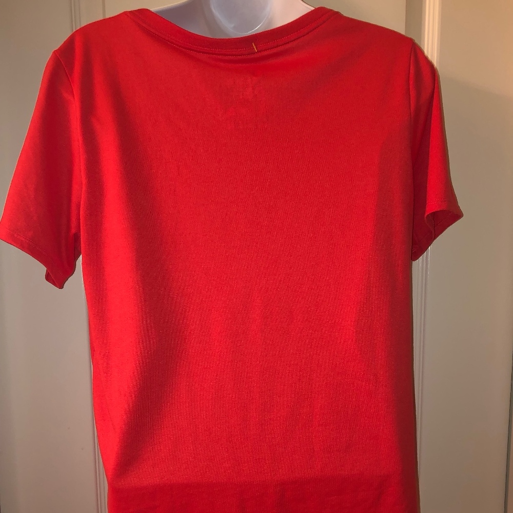 - Nike Tee Athletic Cut Dri-Fit V-Neck Shirt - Picture 4 of 5